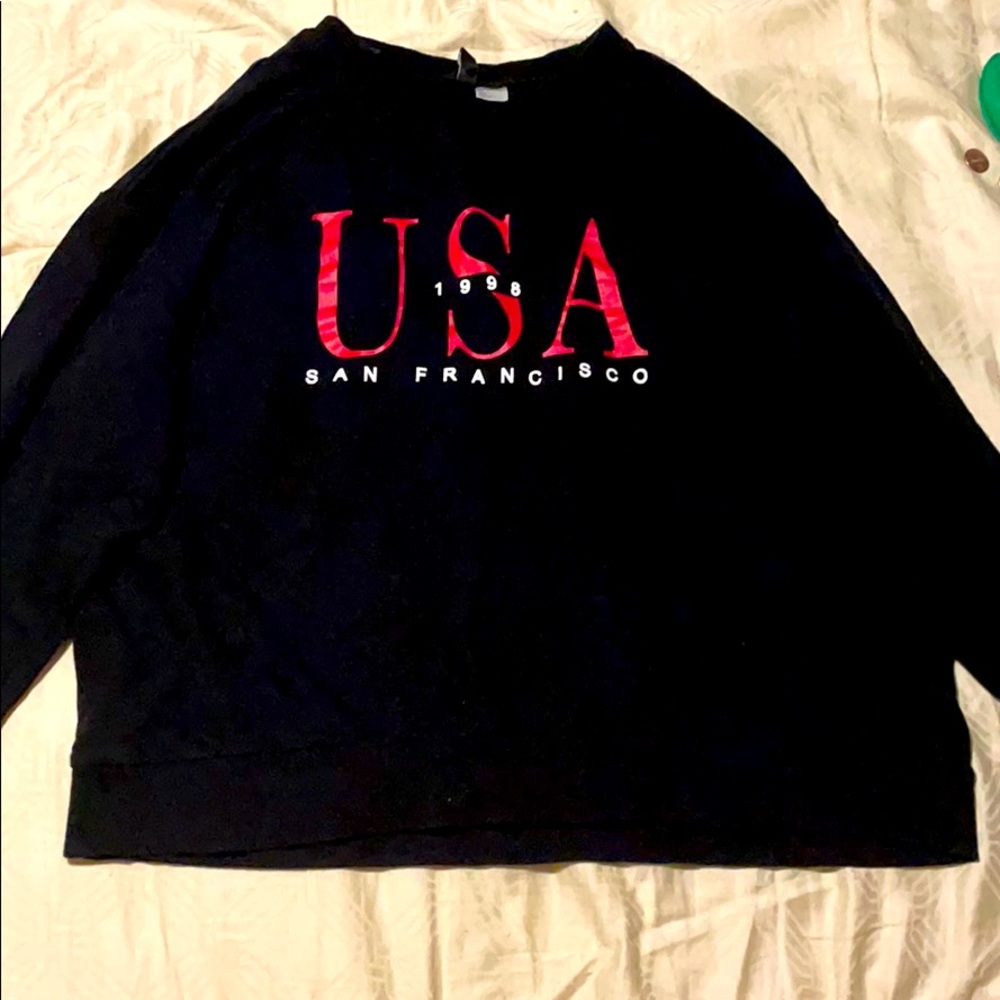 Black USA sweater